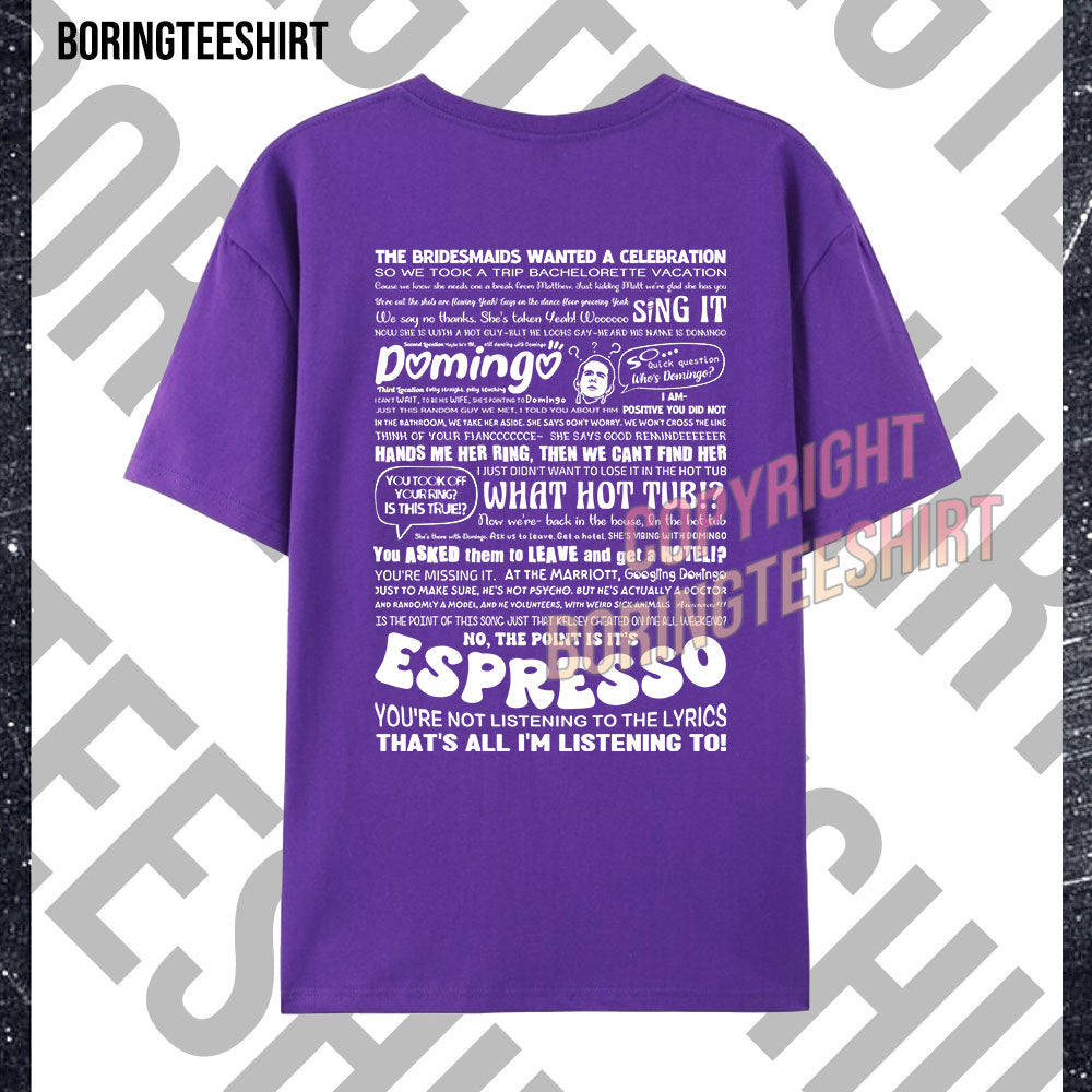 Bridesmaids Speech T-shirt (Double-sided printing)