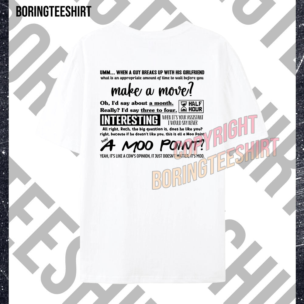 Moo Point T-shirt (Double-sided printing)