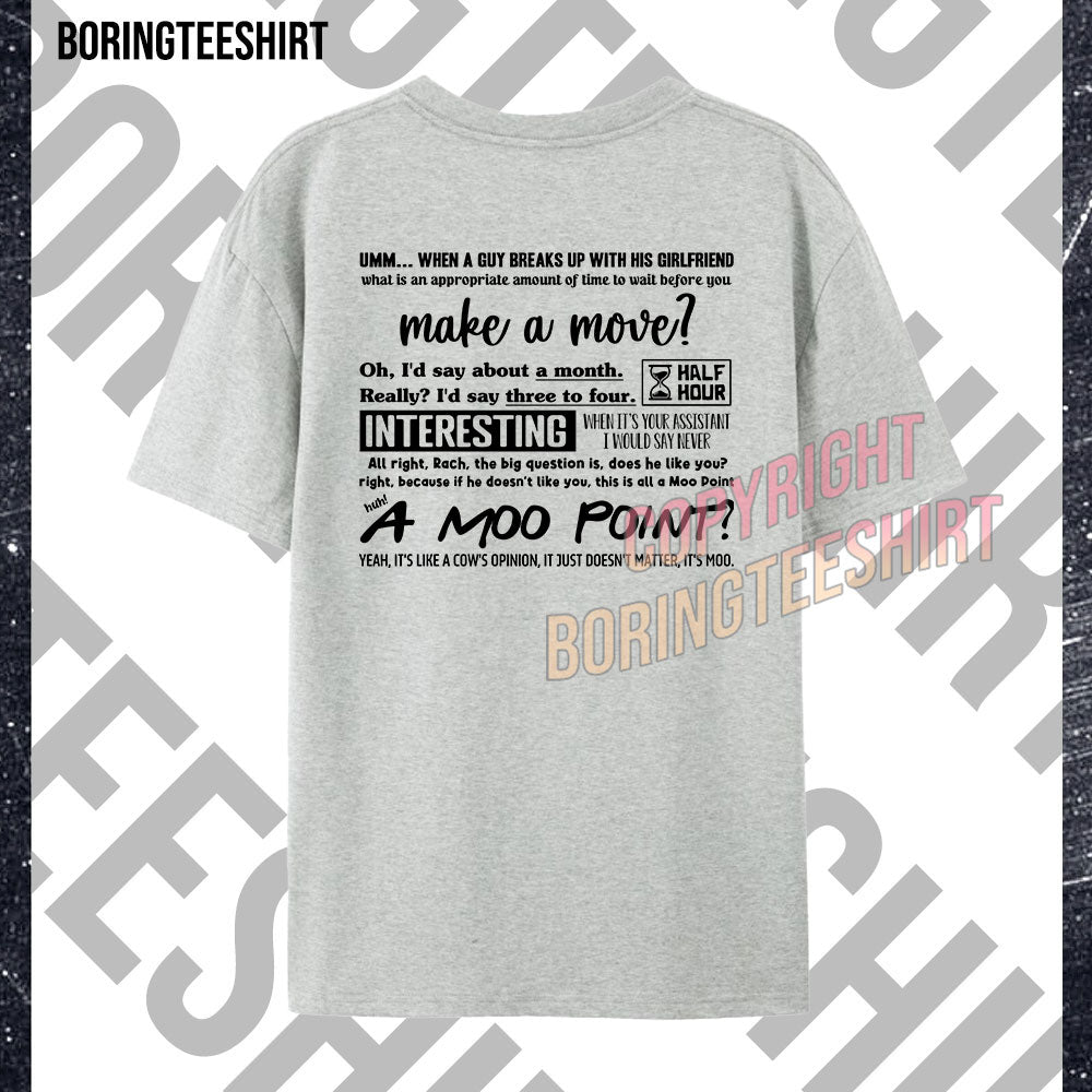 Moo Point T-shirt (Double-sided printing)