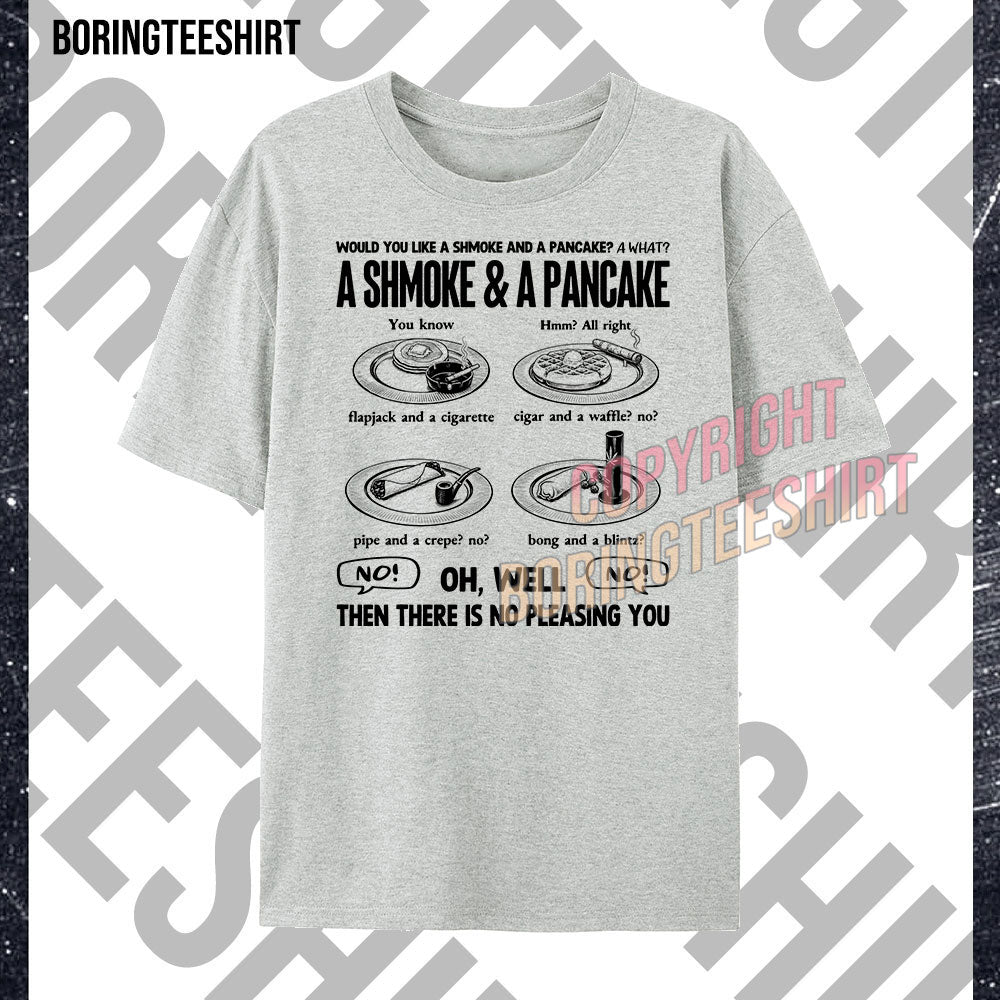 smoke and a pancake flapjack and a cigarette Sticker A what? -A smoke and