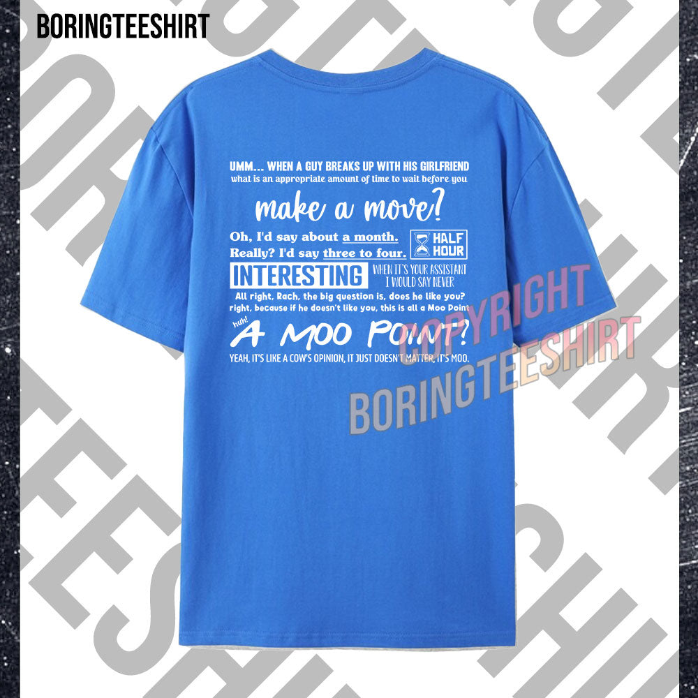 Moo Point T-shirt (Double-sided printing)