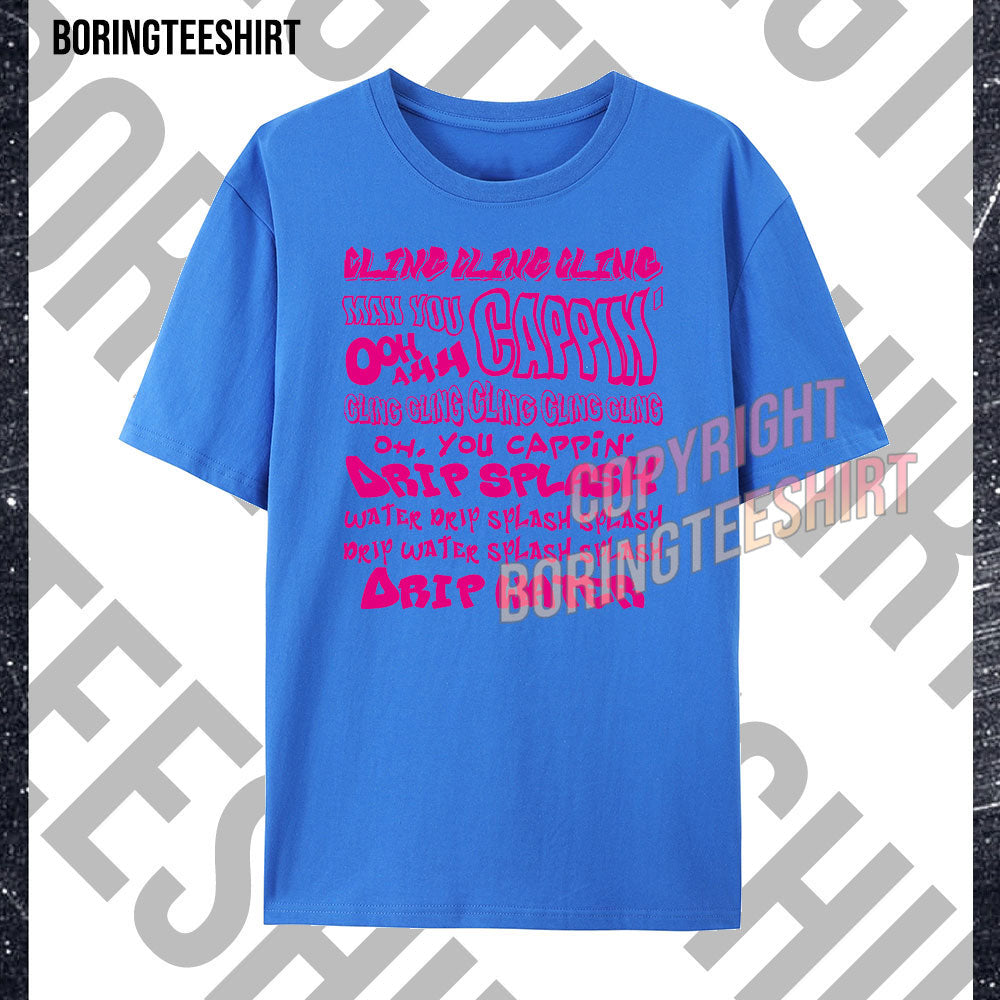 Cling Cling Cling T-shirt - Hot Pink Letter