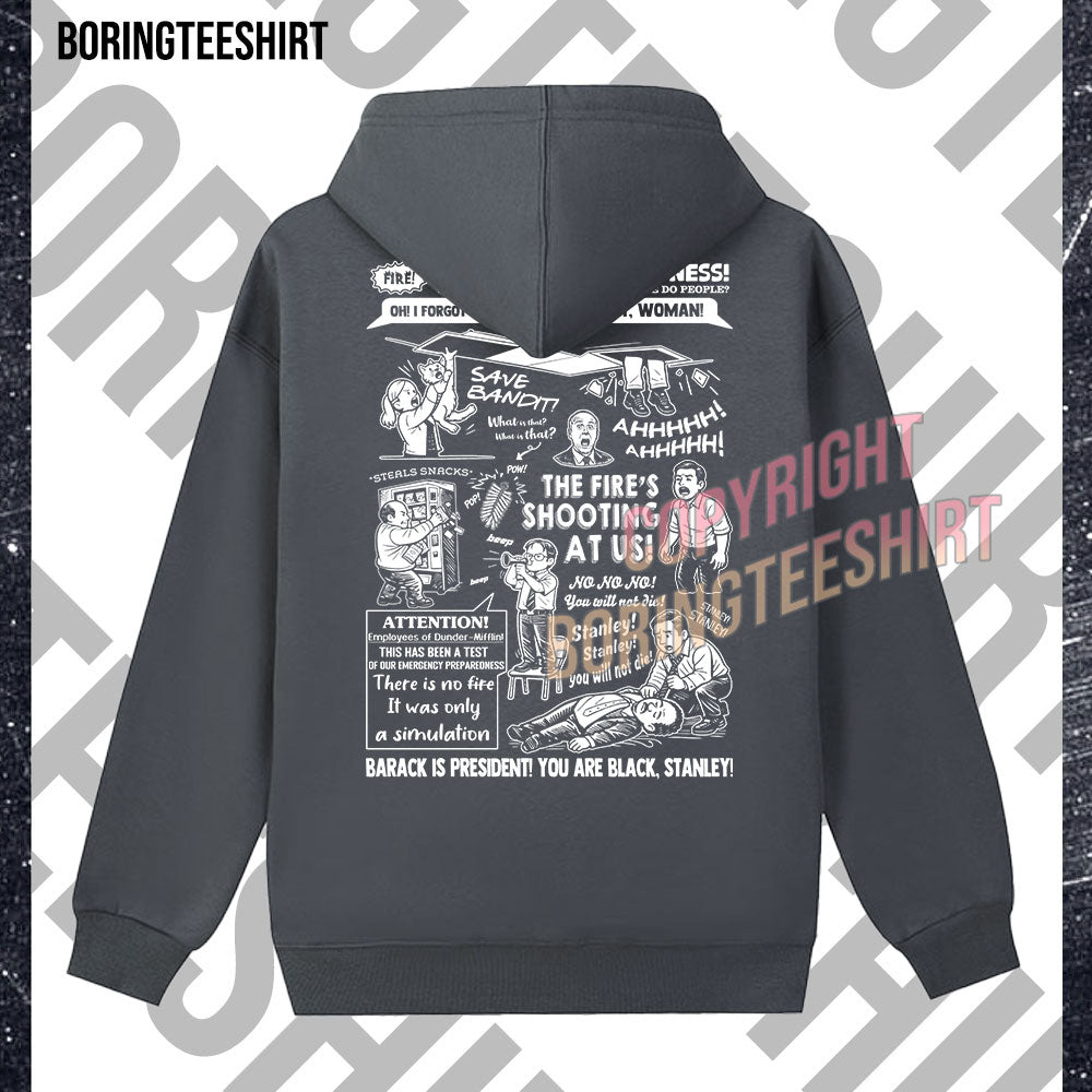 Dwight's Fire Drill Fleece Hoodie