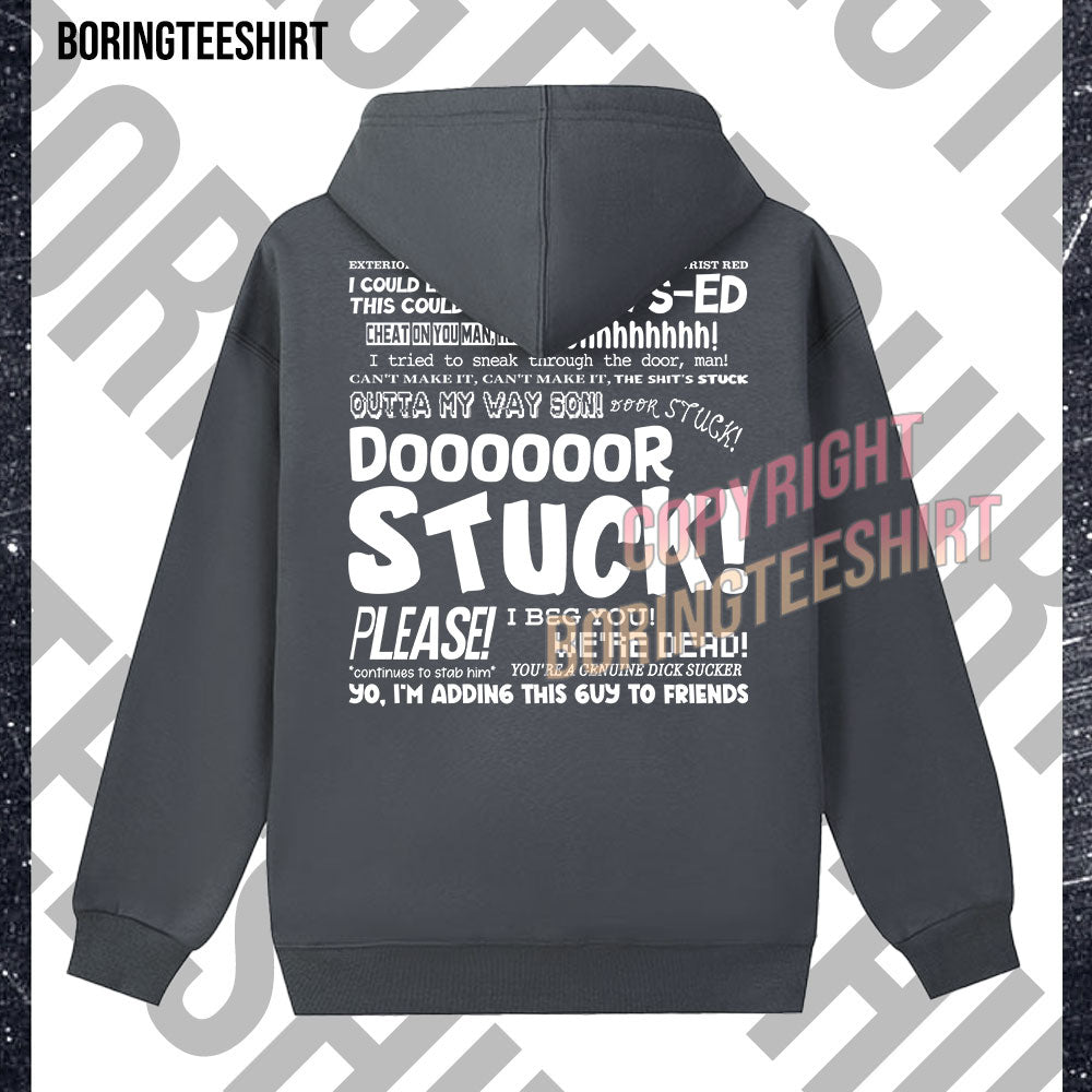 Door Stuck Fleece Hoodie