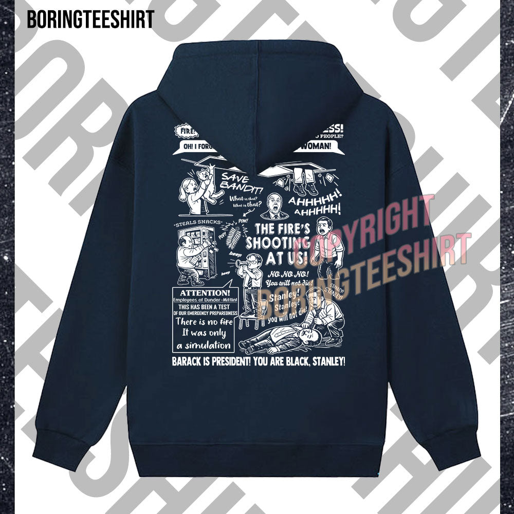 Dwight's Fire Drill Fleece Hoodie