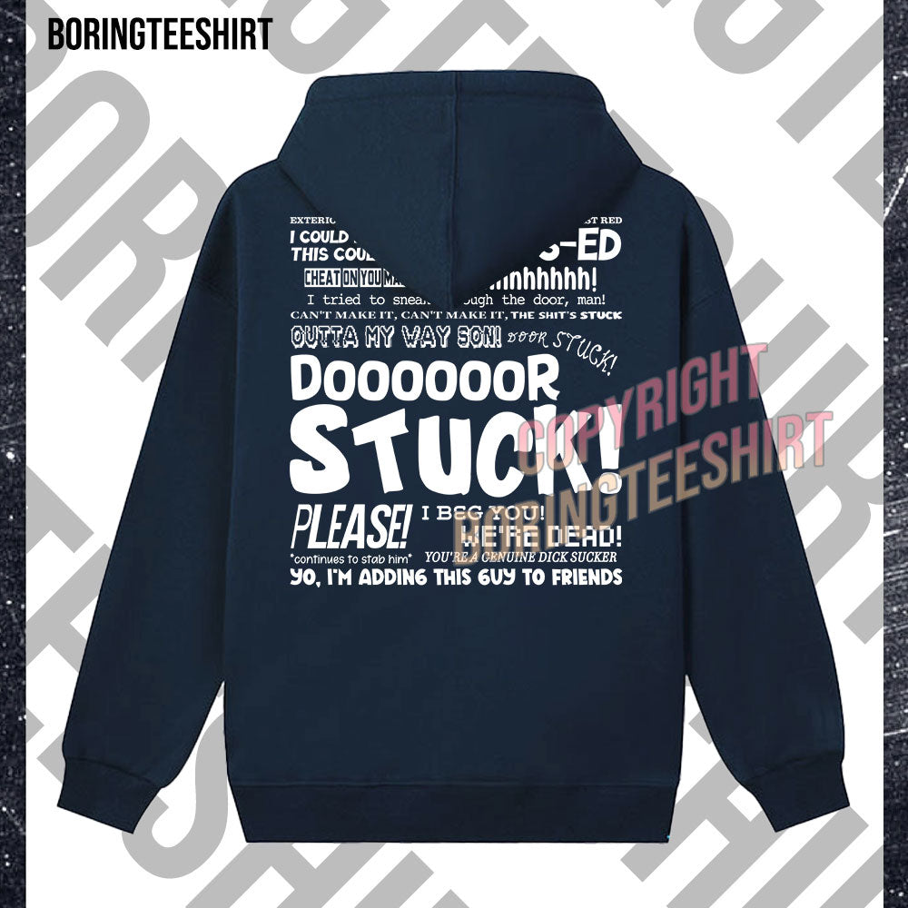 Door Stuck Fleece Hoodie