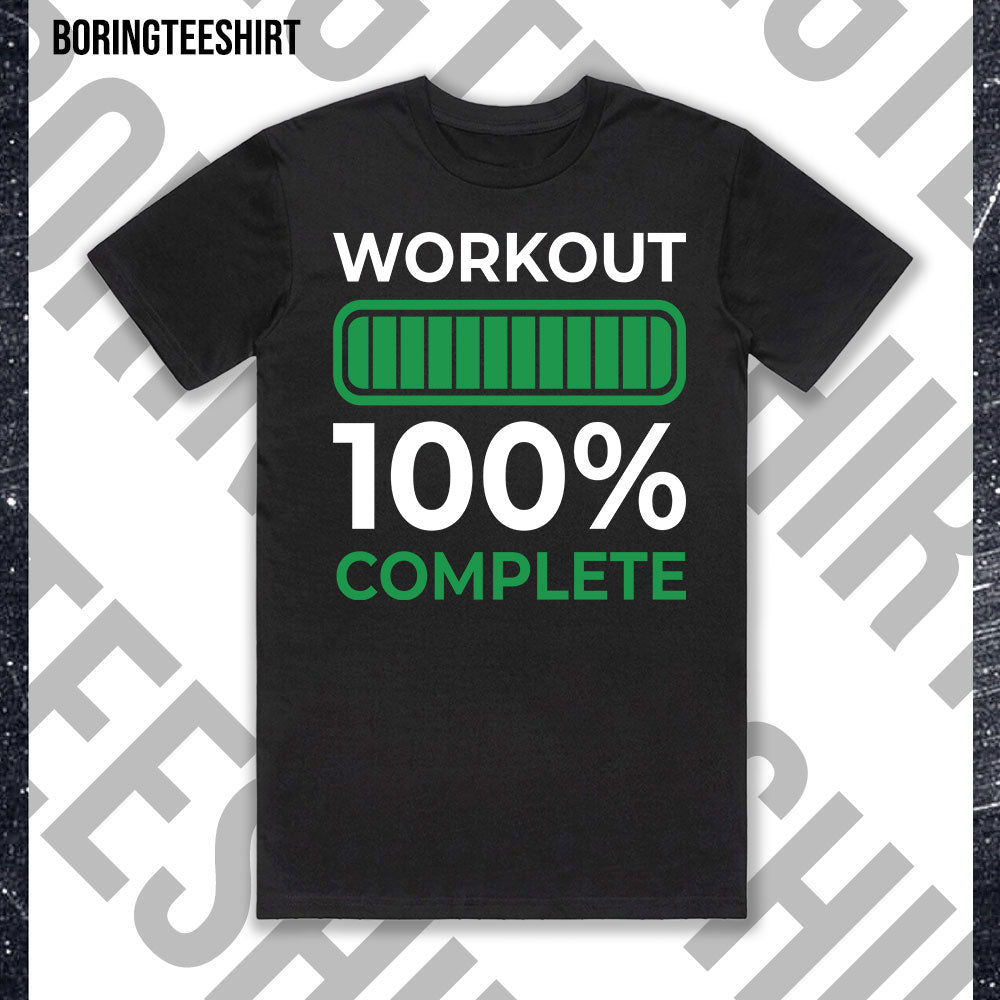 Workout 100% Complete Black Tee