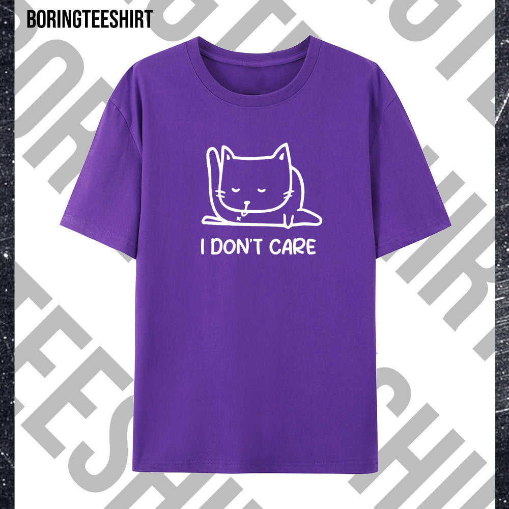 I Don't Care Cat Tee
