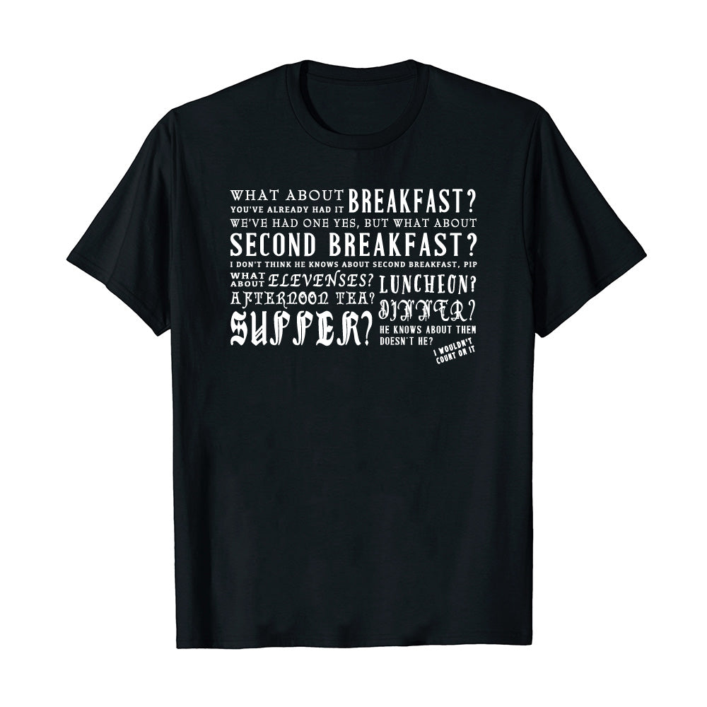¿Qué hay de la segunda camiseta del desayuno?
